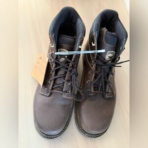 Irish Setter kittson soft toe Dark Brown Leather Lace-Up Work Boots